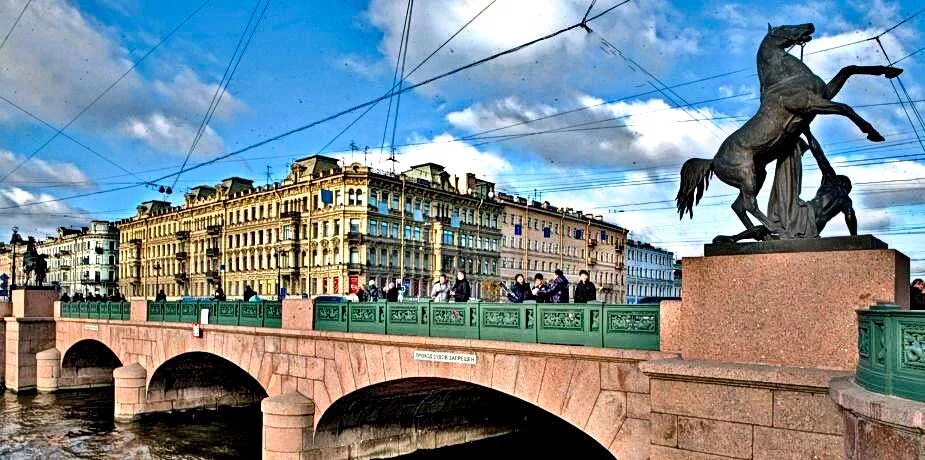 Питер аничков мост фото Аничков мост в Санкт-Петербурге, краткое описание и история