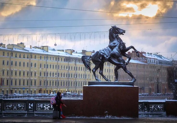 Питер аничков мост фото Аничков мост - русский язык как иностранный Аничково, Санкт петербург, Город