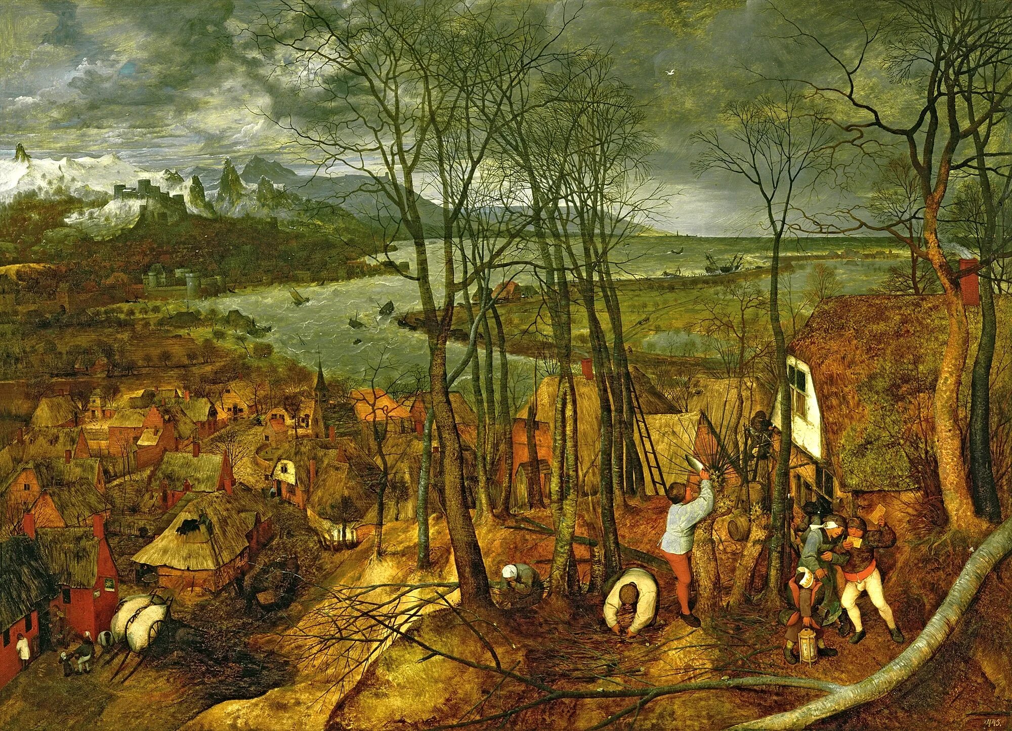 Питер брейгель фото Файл:Pieter Bruegel de Oude - De sombere dag (vroege voorjaar).jpg - Вікіпедія