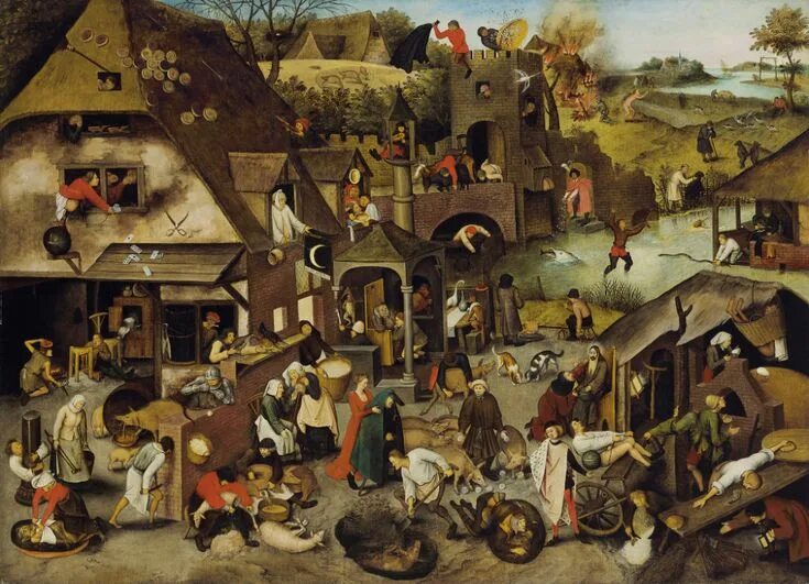 Питер брейгель младший фото Pieter Brueghel, the Younger - The Netherlandish Proverbs Pieter bruegel, Painti