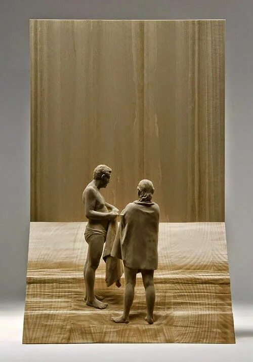 Питер демец скульптуры из дерева фото Peter Demetz, 1969 Figurative wood sculptor Figurative sculpture, Sculptures, Wo