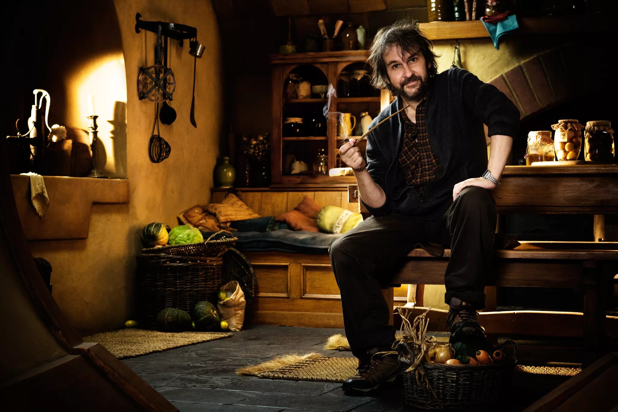 Питер джексон фото Хоббит: Нежданное путешествие (2012) - Peter Jackson as Running Dwarf in Erebor 