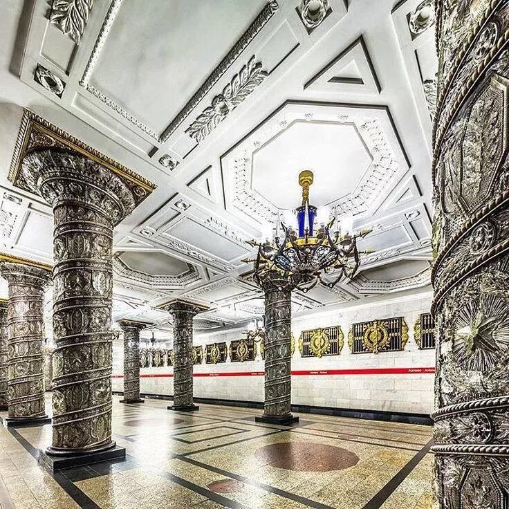 Питер метро автово фото Прекрасная станция метро "Автово". Автор фото: Андрей Белимов-Гущин.