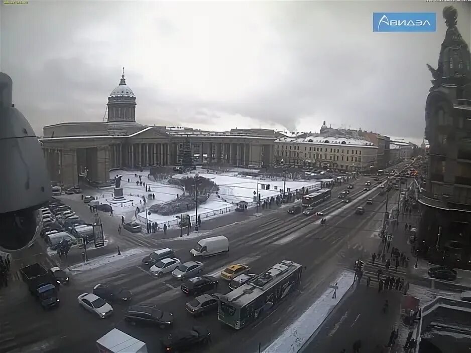 Питер сейчас фото в реальном времени Новая онлайн веб-камера MOBOTIX с видом на Казанский Собор и Невский проспект