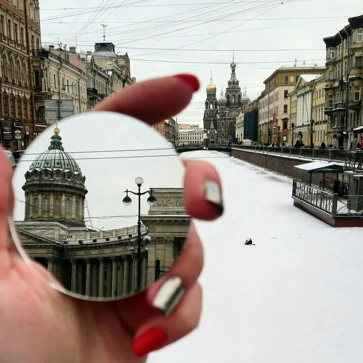 Питер стильные фото Mirror photo idea Городская фотография, Путешествие воздушным транспортом, Живоп