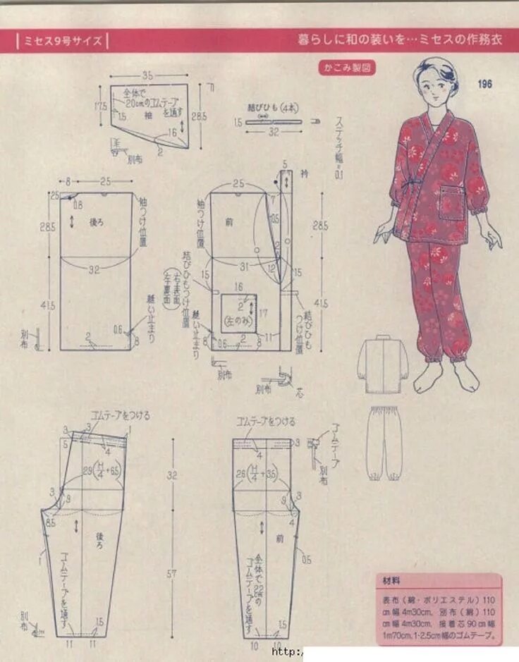 Пижама женская сшить своими руками выкройка МОДА_FASHION Japanese sewing patterns, Sewing patterns free beginner, Trendy sew
