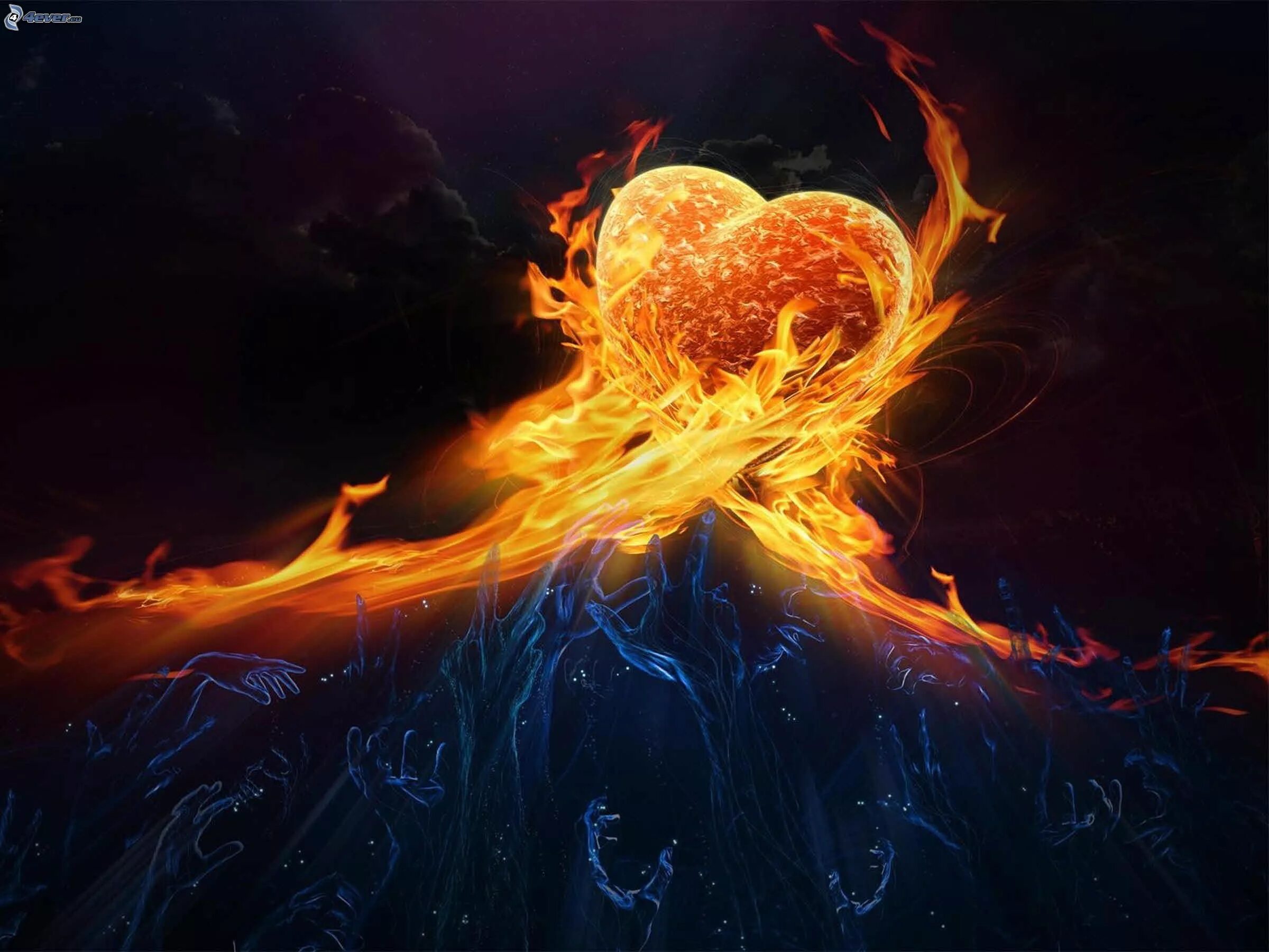 Пламенное сердце фото Download Heart With Flames Fire Heart Free Download Clipart PNG Free FreePngClip