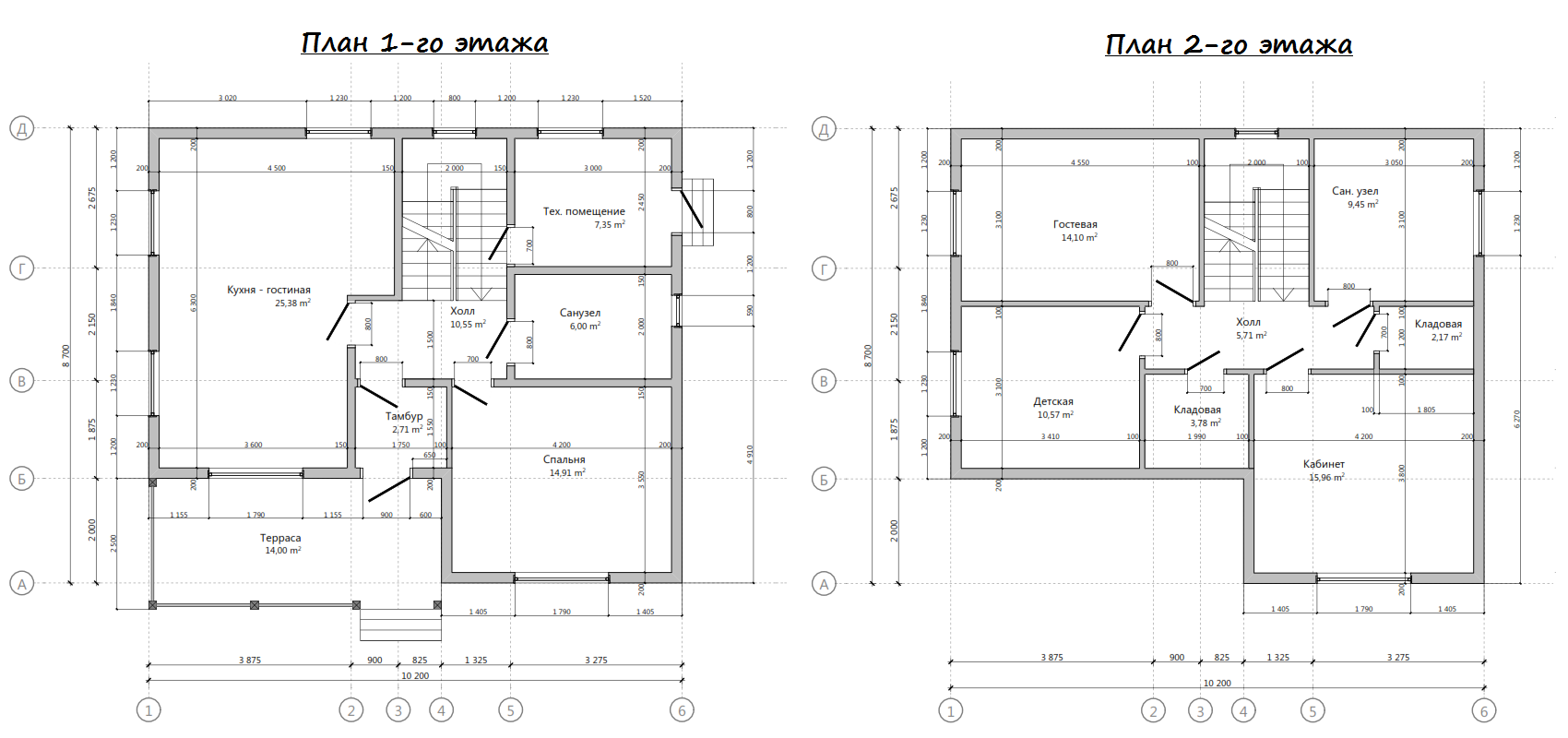 План чертеж дома 2 этажа Дом 2 чертежи
