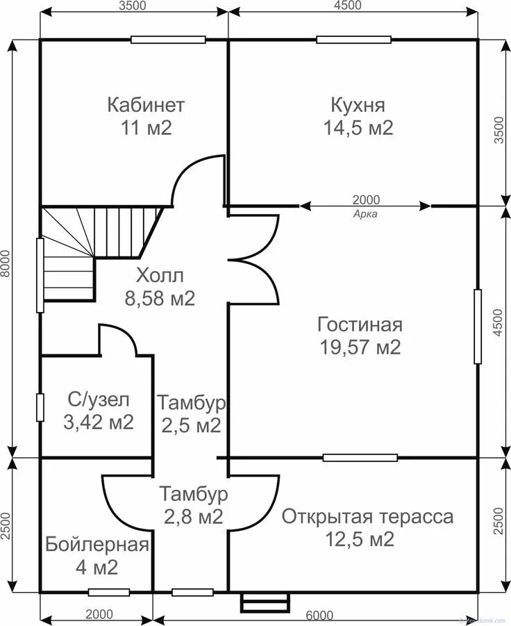 План дома чертеж 8 10 Пин на доске Идеи для дома План дома, Идеи для дома, Для дома