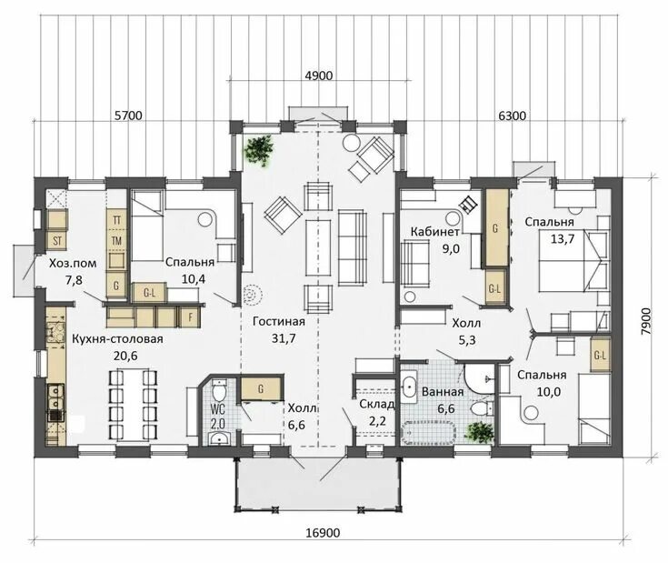 План дома пример Планировка Кухни В Частном Доме: 175+ (Фото) Вариантов Дизайна Floor plans, Cabi