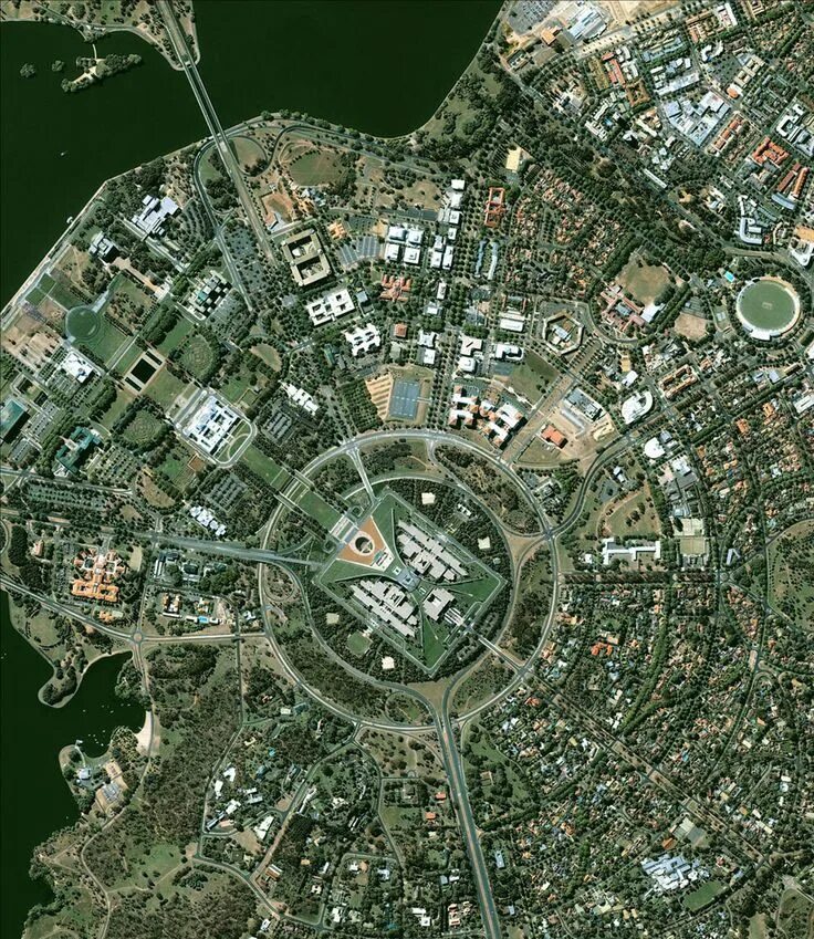План города фото Canberra from Space City, Urban planning, City design