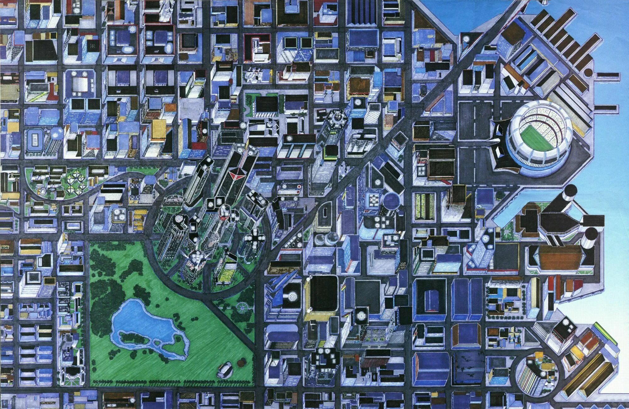 План города фото Night City Map in 2024 Night city, City map, City