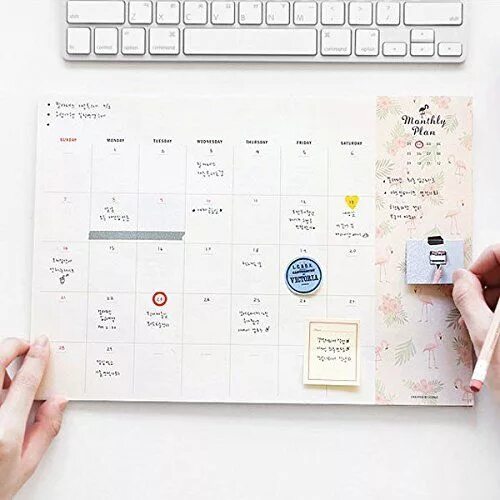 Планер дизайн интерьера Iconic Weekly, Monthly Desk Pad Ver.2 / Pattern Scheduler (Monthly) Undated mont