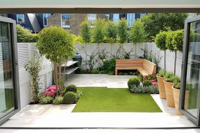 Планировка перед домом 50+ ideas for small garden design Courtyard gardens design, Small courtyard gard