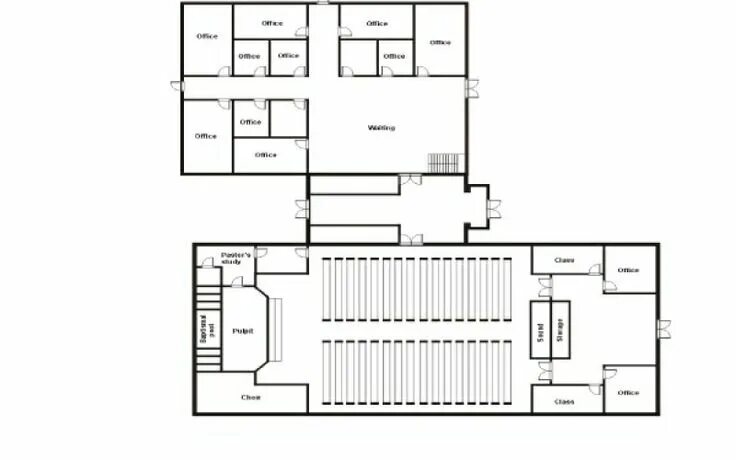 Планировка полицейского участка Church Buildings: Designed for Your Congregation General Steel Church building d