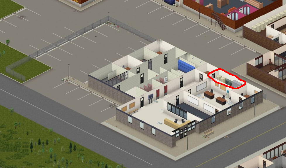 Планировка полицейского участка Comunitatea Steam :: Ghid :: Добыча огнестрела в PZ