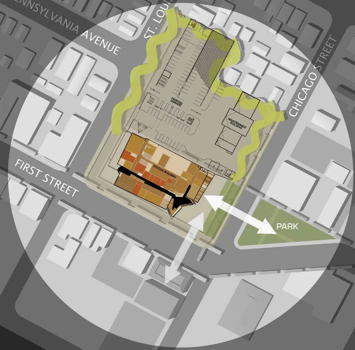 Планировка полицейского участка Gallery of Hollenbeck Replacement Police Station / AC Martin - 17