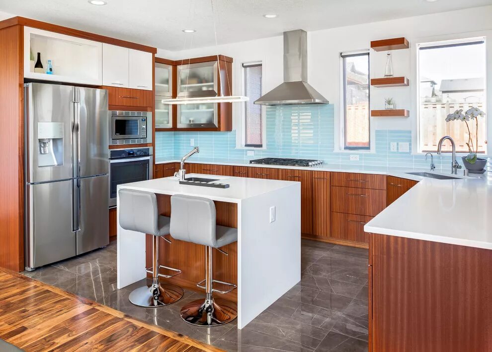 Планировка пространства кухни Modern Urban Kitchen Renovation - Современный - Кухня - Другое - от эксперта Des