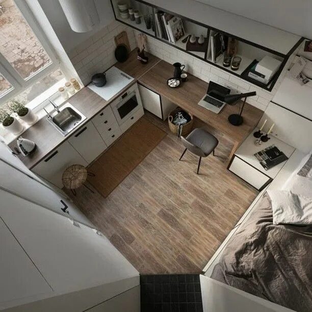 Планировка пространства квартиры Valhalla Residence in Truckee, California by RKD Architects Apartamento studio, 