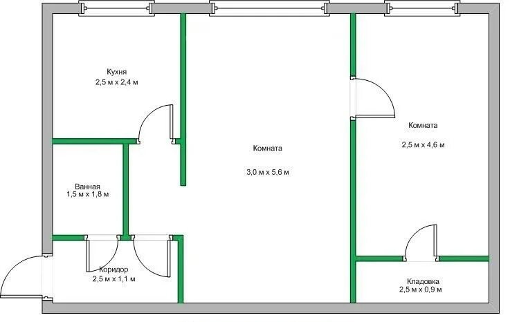 Планировка пятиэтажек 2 комнаты Купить 2-комнатную квартиру, 44 м² по адресу Ростов-на-Дону, улица Новаторов, 2,