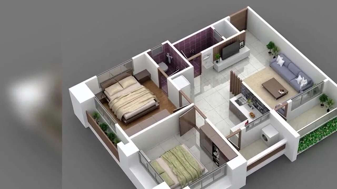 Планировка расположения комнат Ds Max Sangam Grand Affordable Apartments @ Saibaba Ashram, Whitefield call 9845