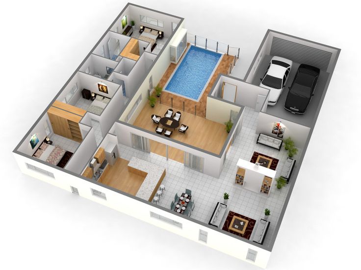 Планировка расположения комнат Interior design plan, House floor plans, Home design plans