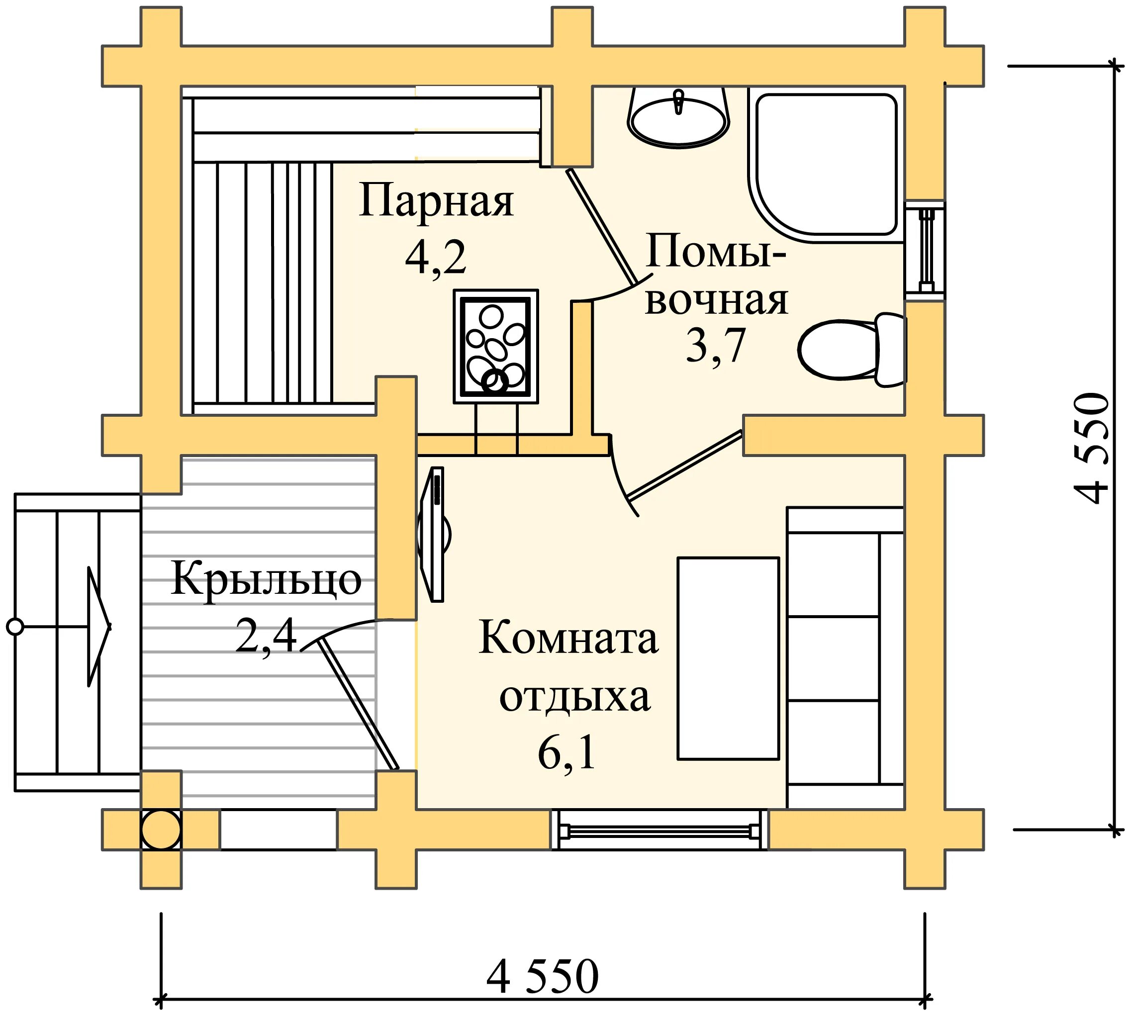 Планировка русской бани Русская баня проект фото - DelaDom.ru