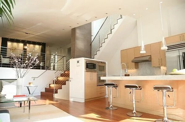 Планировка с кухней на 2 этаже 10 Trendy Bar For Your Modern Kitchen Moderne treppen, Küchendesign, Design für 