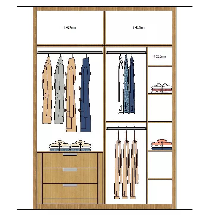 Планировка шкафа для одежды в спальню autoclosets - The closets design software. Closet design software, Closet layout