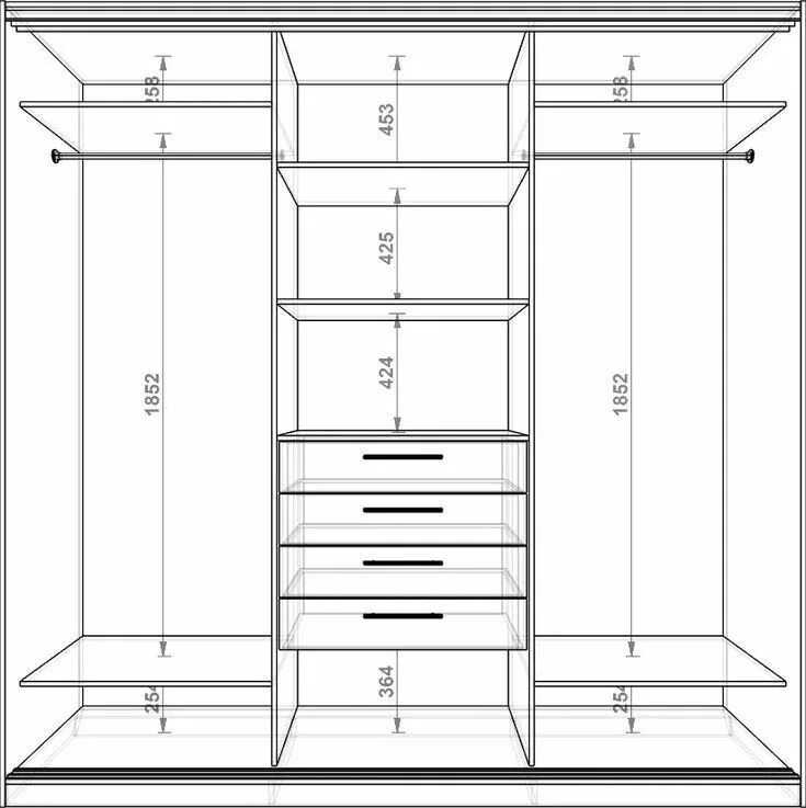 Планировка шкафа в комнате Pin by Caroline Chouraya on Tanaka Madowe - Besroom Closet design layout, Closet