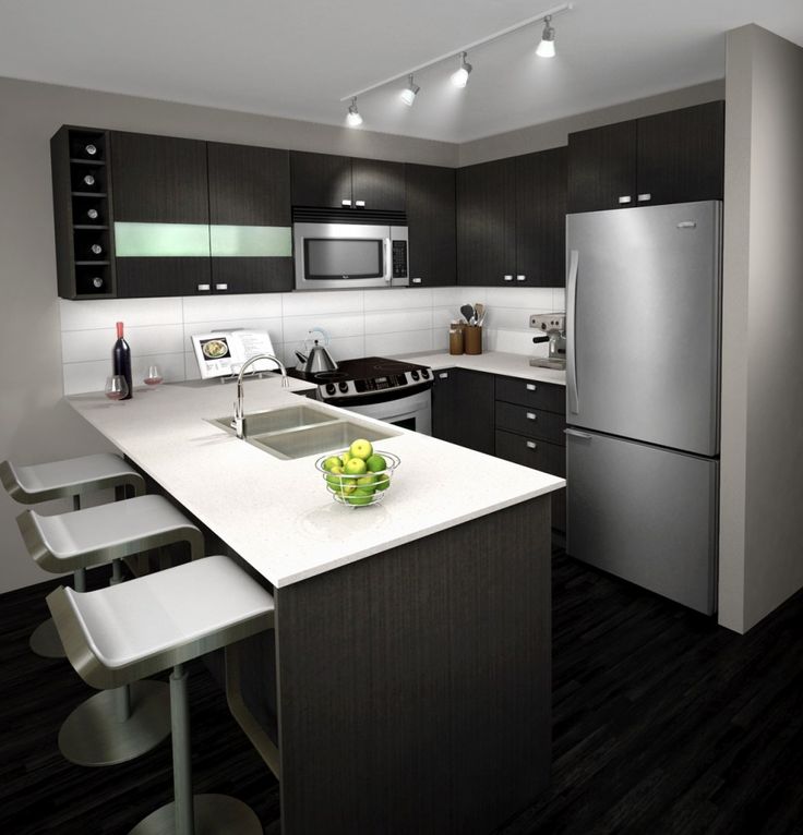 Планировка современной кухни фото little kitchen design - Google meklēšana in 2020 Modern grey kitchen, Modern kit