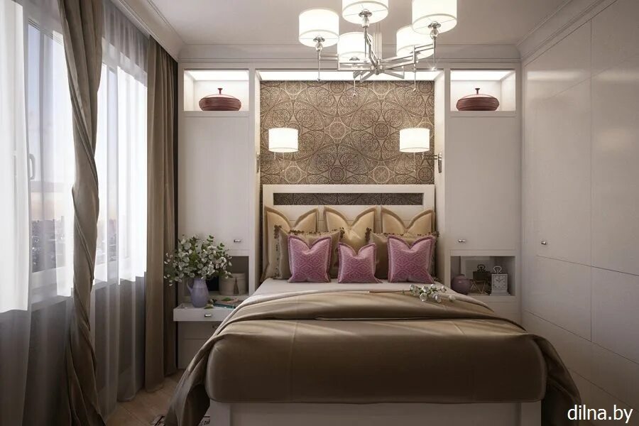 Планировка спальни 11 кв м Портфолио. Галерея работ. Фото дизайн-проектов. DILNA - студия интерьера Натальи