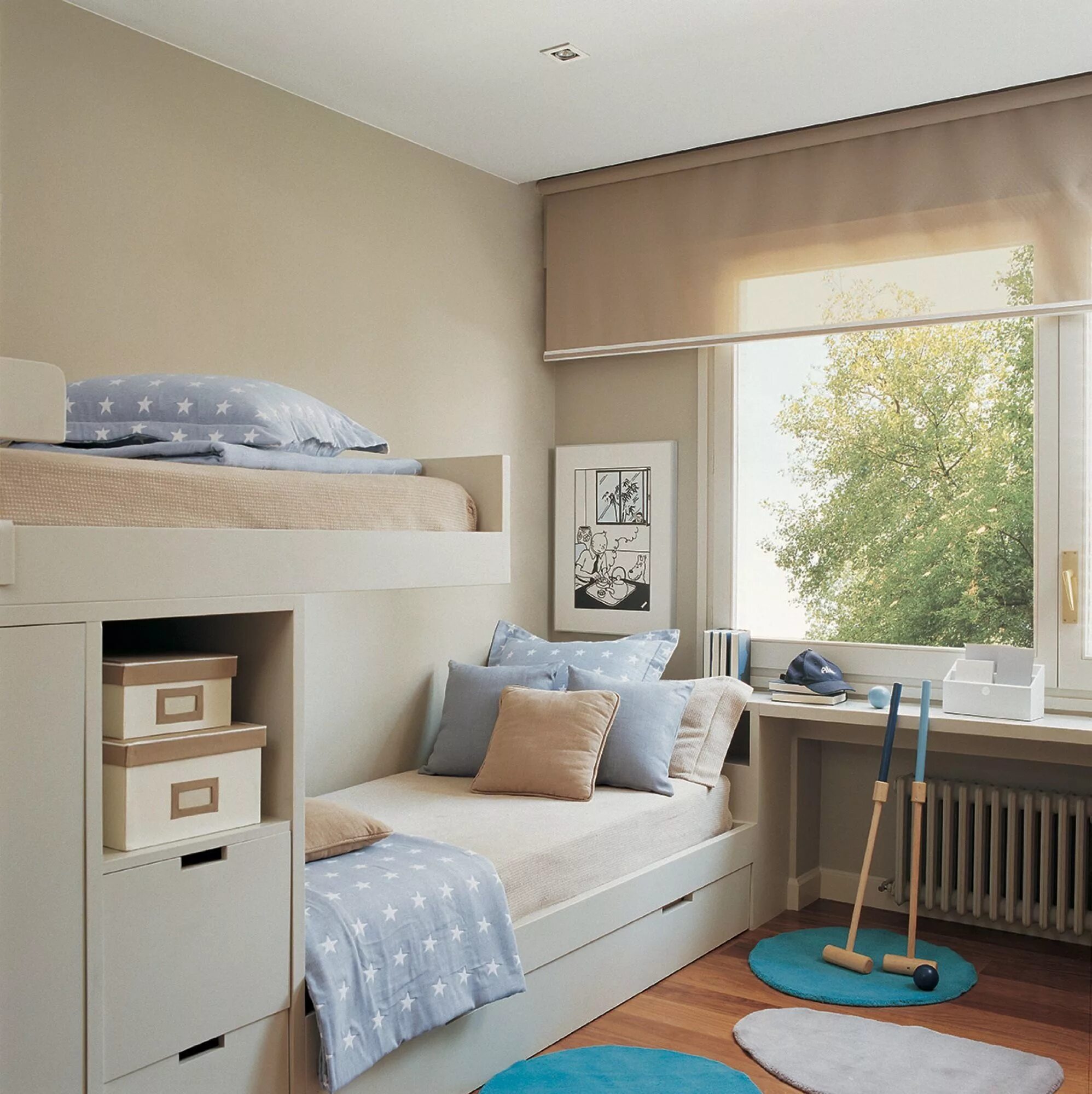 Планировка спальни для детей Pin en Cortinas