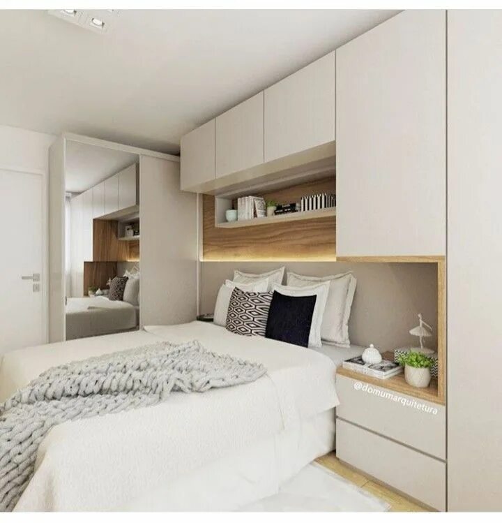 Планировка спальни небольших размеров Épinglé par Queline FdePaula sur Quartos Meuble chambre, Amenagement chambre, Am