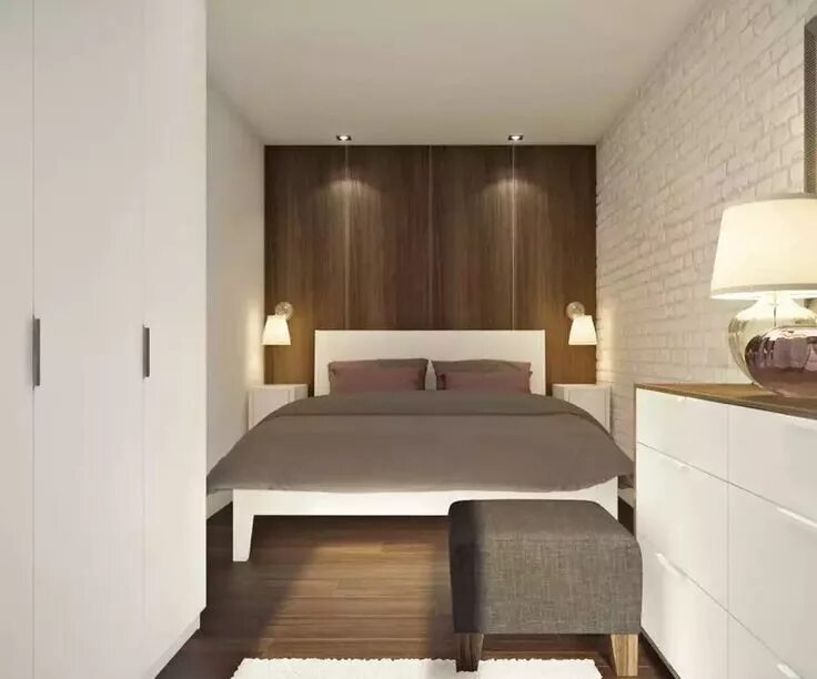 Планировка спальни небольших размеров Pin by Violetta Fialochka on кабинет Tiny bedroom design, Small apartment design