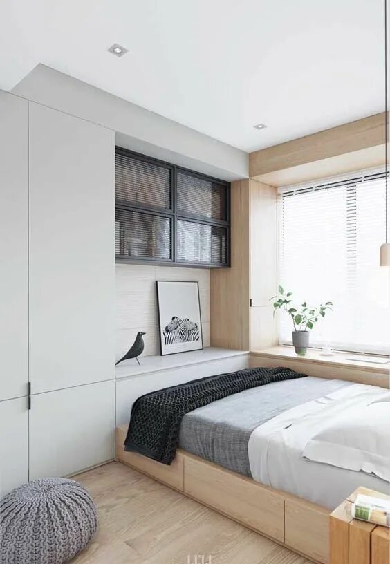Планировка спальни с кроватью Transform Your Small Bedroom with These Creative Bedroom Ideas Amenagement chamb
