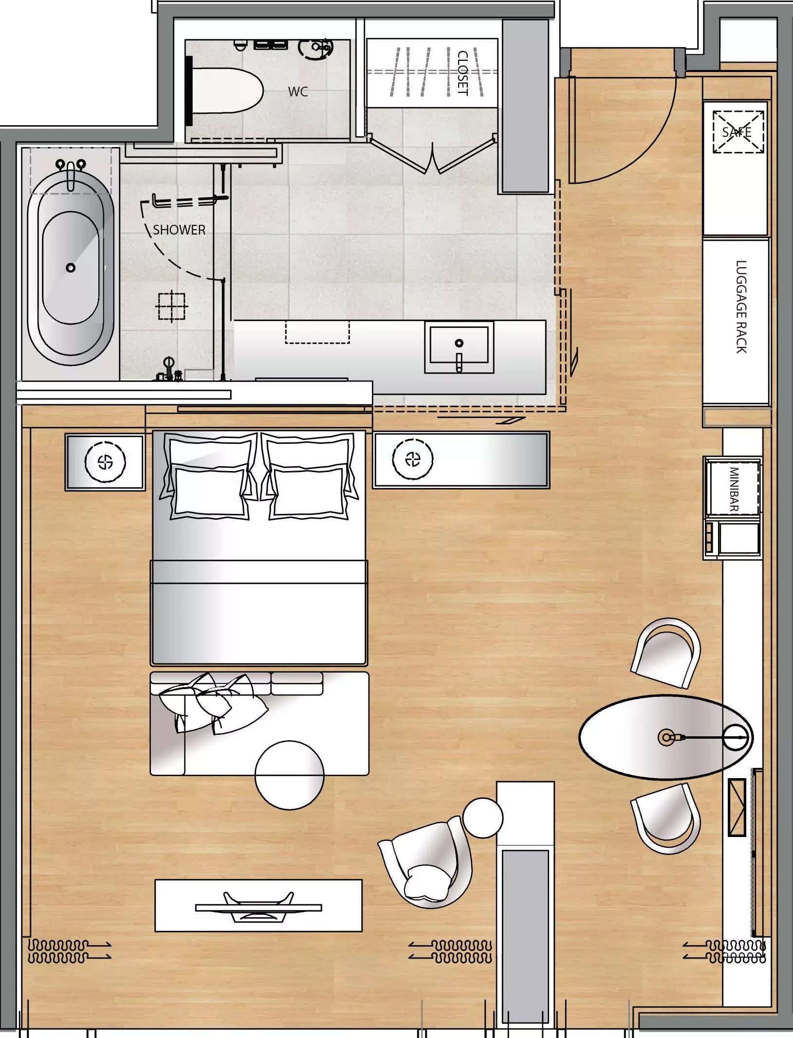 Планировка спальни с туалетом Pin on more...hotels