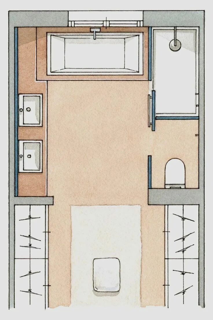 Планировка спальни с туалетом Some Design Ideas to Decorate Your Small Bathroom Master bathroom layout, Bathro