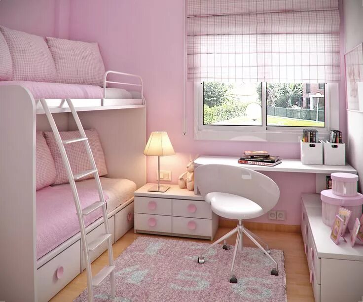Планировка спальня для девочки Small bedroom interior, Small room girl, Girl bedroom designs
