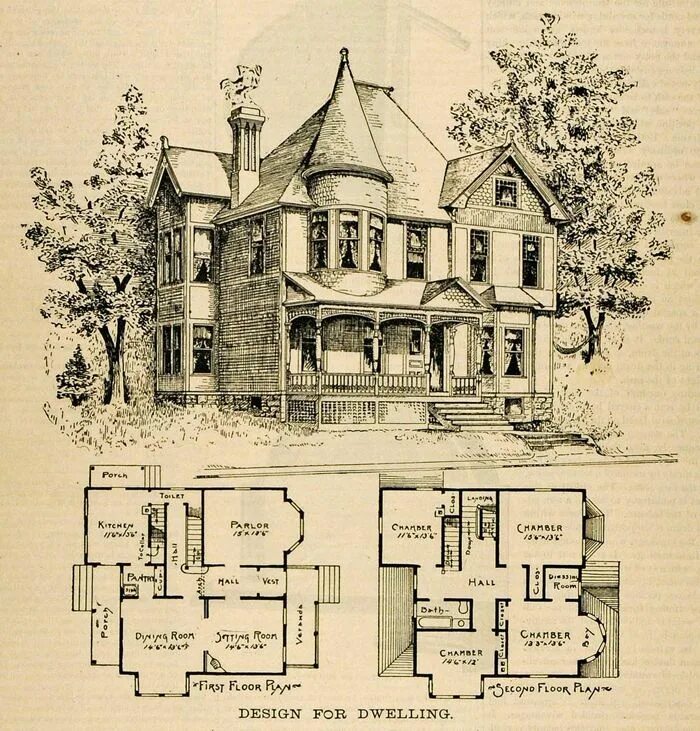 Планировка старых домов THE MAIN ELEMENTS OF THE QUEEN ANNE VICTORIAN HOME STYLE Victorian house plans, 