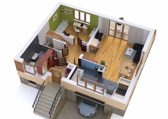 Планировка строительства дома фото Projekt BW-18 2 storey house design, Facade house, Small house plan