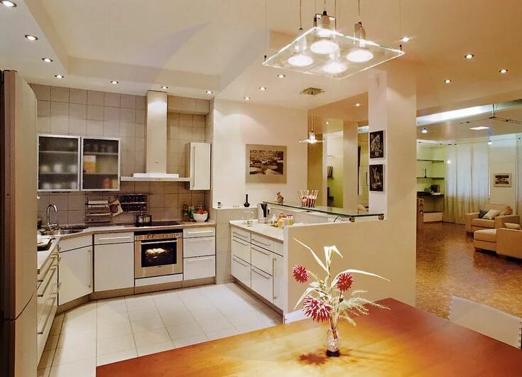 Планировка света на кухне Люстры На Кухню: 255+ (Фото) Интерьеров Своими Руками Kitchen design, Kitchen de