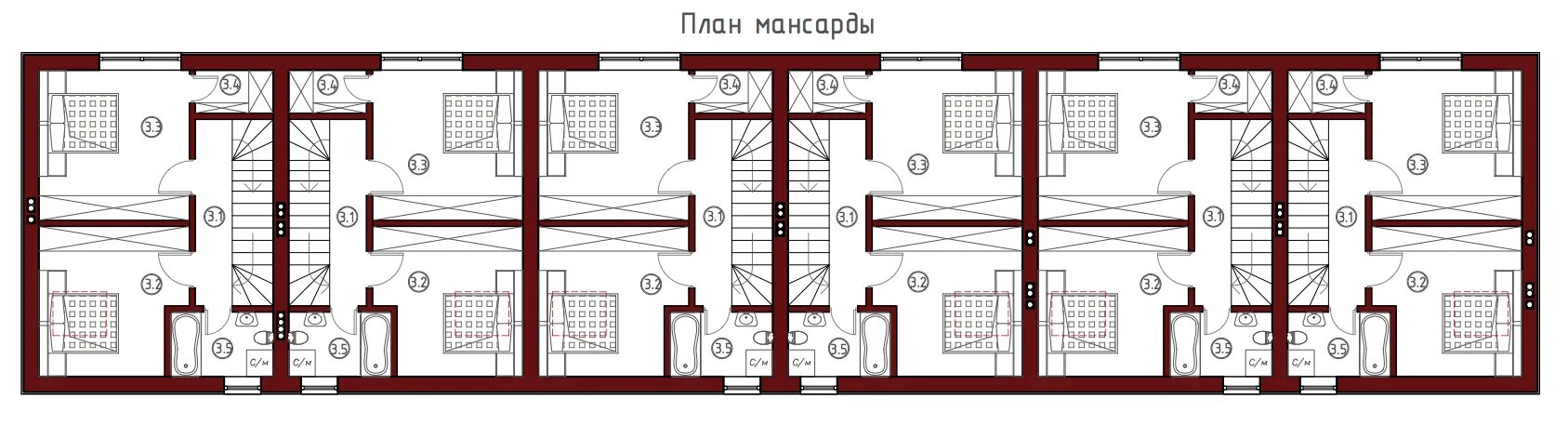 Планировка таунхауса 3 этажа Проект таунхауса Ричмонд