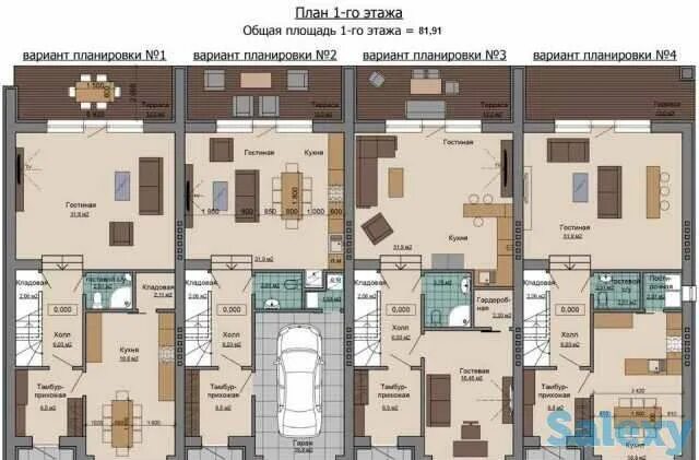 Планировка таунхауса 3 этажа Жилой комплекс ТаунХаус на Казакова, townhbs Продам дом, дачу в Днпр Оголошення 