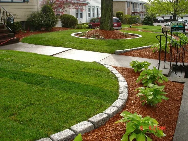 Планировка цветника на участке с дорожками Done Right Landscape photos Brick garden, Brick garden edging, Garden design