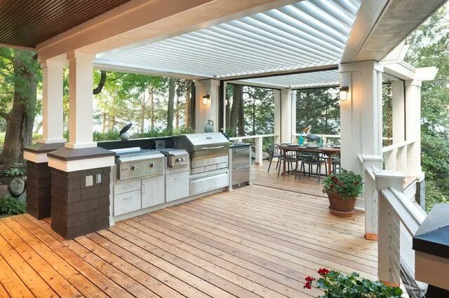 Планировка терраса кухня 10 Party-Ready Specialty Outdoor Kitchen Features Outdoor pergola, Patio, Pergol
