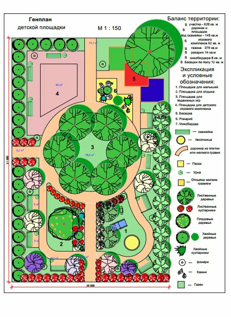 Планировка территории детского Светлана Батова - Дизайнеры, Услуги ландшафтных дизайнеров, Москва на Яндекс Усл