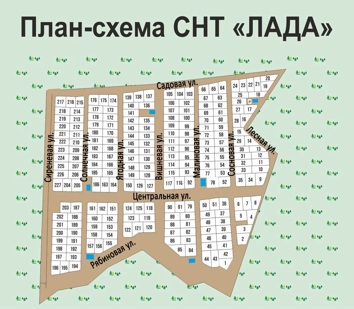 Планировка территории снт Схема СНТ - СНТ "Лада"