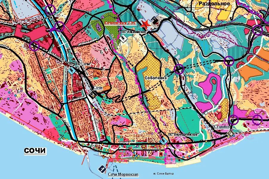 Планировка территории сочи Генплан сочи 2030 - Basanova.ru