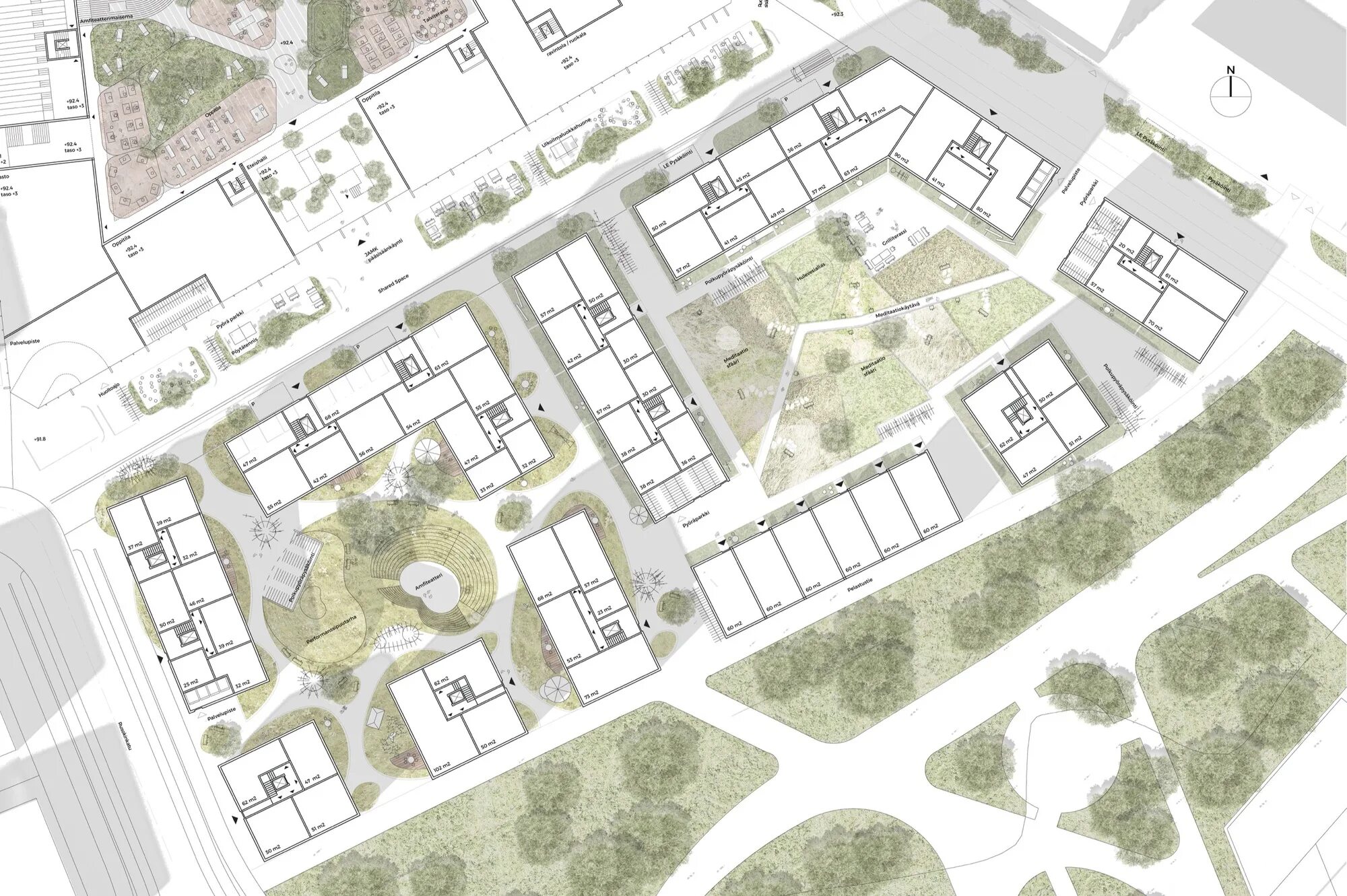Планировка территорий градостроительство Gallery of Schauman & Nordgren Architects Wins Competition for "City of Gardens"